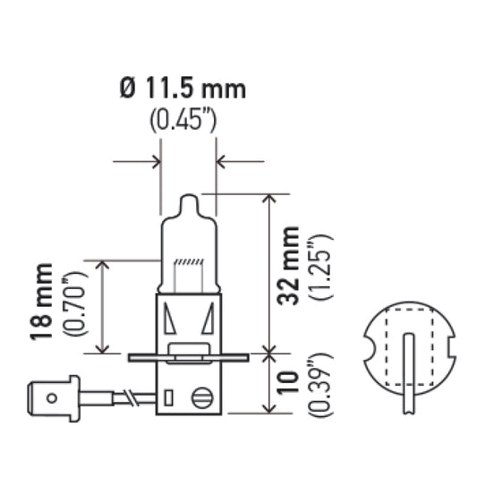 Hella H3 Halogen Bulb *Must Order Qty 10* - awdtuningtx