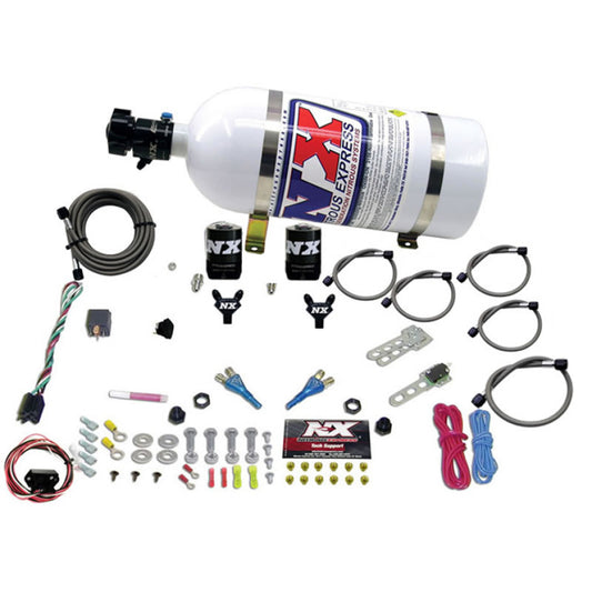 Nitrous Express 03-18 Nissan 350Z/370Z Dual Nozzle (35-150HP) w/10lb Bottle - awdtuningtx