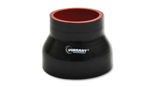 Vibrant Silicone Reducer Coupler 4.50in ID x 3.00in ID x 3.00in Long - Black - awdtuningtx