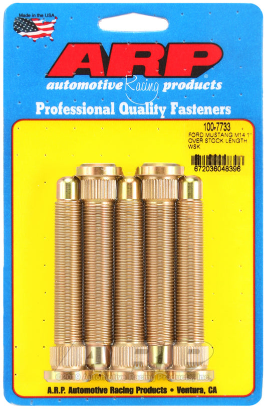 ARP 2015 Ford Mustang M14 1in Over Stock Length Wheel Stud Kit - awdtuningtx