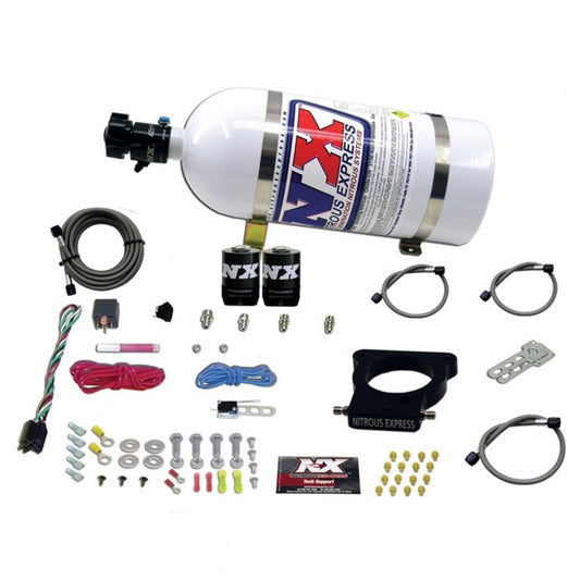 Nitrous Express GM LS 78mm 3-Bolt Nitrous Plate Kit (50-350HP) w/10lb Bottle - awdtuningtx