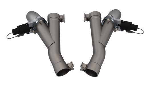 QTP 2018+ Jeep Grand Cherokee Trackhawk 2.75in 304SS Aggressor Cutout Dual Mid Pipes - awdtuningtx