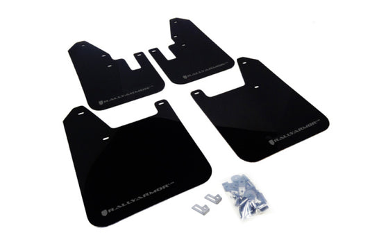 Rally Armor 98-02 Subaru Forester Black UR Mud Flap w/ Grey Logo - awdtuningtx