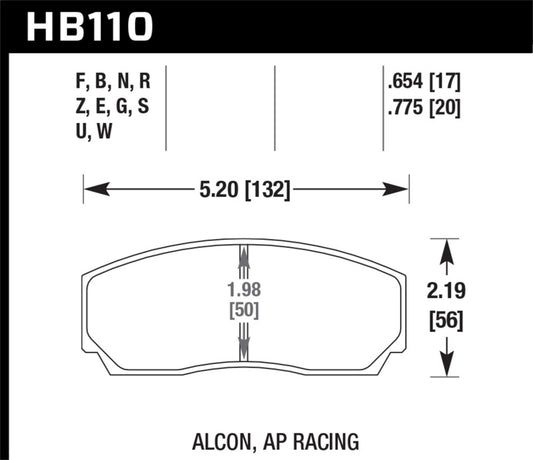 Hawk AP CP5200 Caliper Performance Ceramic Street Brake Pads - awdtuningtx