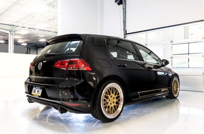 AWE Tuning VW MK7 GTI Touring Edition Exhaust - Diamond Black Tips - awdtuningtx