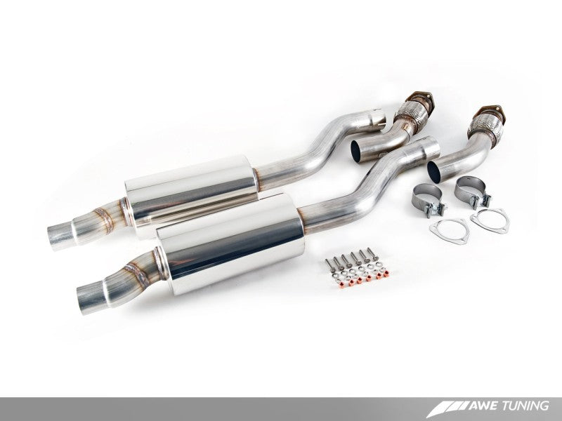 AWE Tuning Audi B8 / C7 3.0T Resonated Downpipes for S4 / S5 / A6 / A7 - awdtuningtx