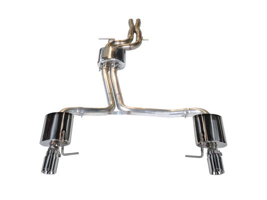 AWE Tuning Audi C7 A6 3.0T Touring Edition Exhaust - Dual Outlet Chrome Silver Tips - awdtuningtx