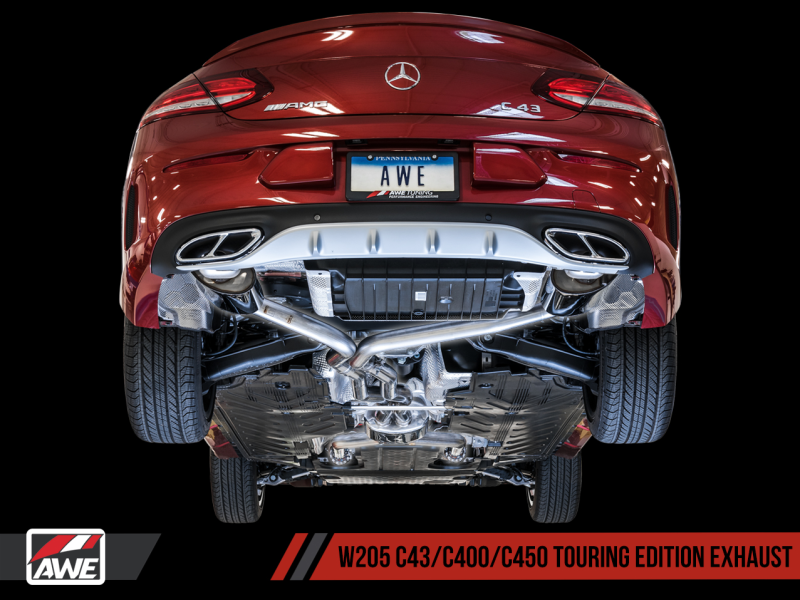 AWE Tuning Mercedes-Benz W205 C450 AMG / C400 Touring Edition Exhaust - awdtuningtx