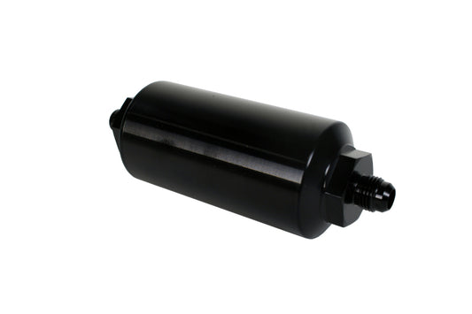 Aeromotive In-Line Filter - (AN-6 Male) 10 Micron Microglass Element Bright Dip Black Finish - awdtuningtx