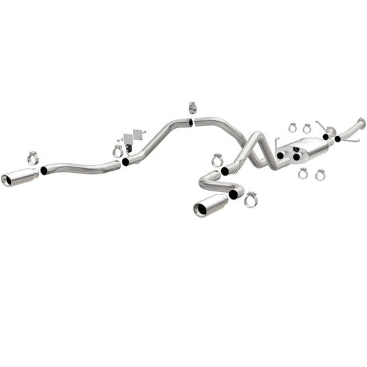 MagnaFlow 14 Toyota Tundra V8 4.6L/5.7L Stainless Cat Back Exhaust Dual Split Rear Exit - awdtuningtx