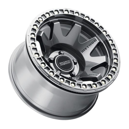 Method MR108 17x9 -44mm Offset 5x5 71.5mm CB Gloss Titanium w/BH-H24125-38 Wheel - awdtuningtx