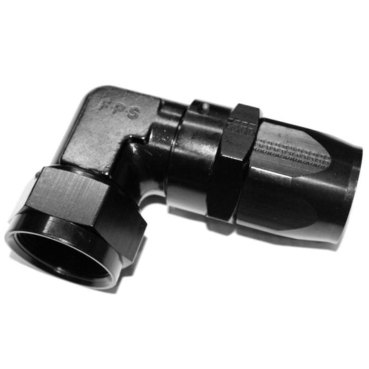 Fragola -20AN x 90 Degree Low Profile Forged Hose End - Black - awdtuningtx