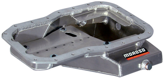 Moroso Toyota 3SGT 2.0L Turbo/5SFE Non Turbo Road Race Baffled Wet Sump 6.25qt 7-9/16in Alum Oil Pan - awdtuningtx