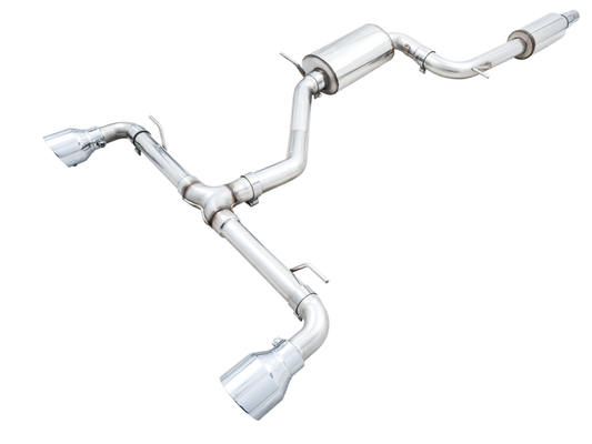 AWE 2022 VW GTI MK8 Touring Edition Exhaust - Chrome Silver Tips - awdtuningtx