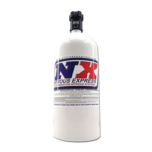 Nitrous Express 10lb Bottle w/Lightning 500 Valve (6.89 Dia x 20.19 Tall) - awdtuningtx
