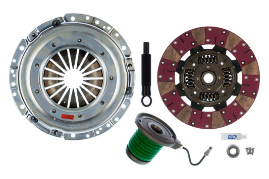Exedy 2011-2016 Ford Mustang V8 Stage 2 Cerametallic Clutch Cushion Button Disc Inc Slave - awdtuningtx