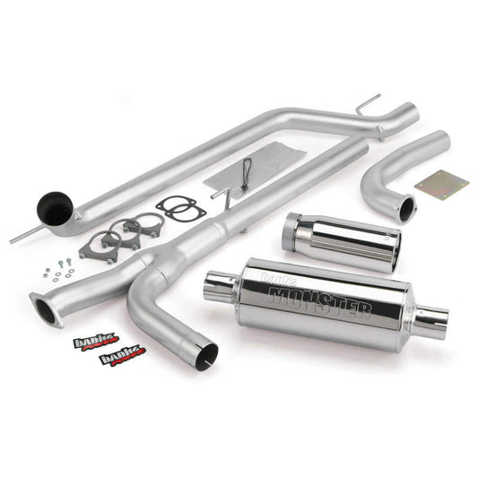 Banks Power 04-14 Nissan 5.6L Titan (All) Monster Exhaust System - SS Single Exhaust w/ Chrome Tip - awdtuningtx