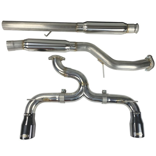 Injen 16-18 Ford Focus RS 3in Cat-Back Stainless Steel Exhaust w/ 4in Black Chrome Tips - awdtuningtx
