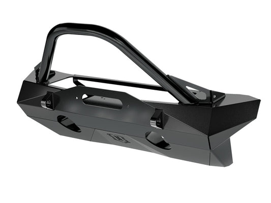 ICON 2018+ Jeep Wrangler JL / 2020+ Jeep Gladiator JT Pro Recessed Impact Front Bumper w/Bar & Tabs - awdtuningtx