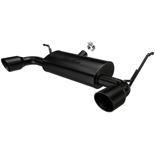 MagnaFlow 07-17 Jeep Wrangler JK 3.8/3.6L Dual Split Rear Exit Black Axle-Back Exhaust - awdtuningtx