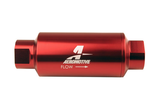 Aeromotive In-Line Filter - (AN-10) 10 Micron Microglass Element Red Anodize Finish - awdtuningtx