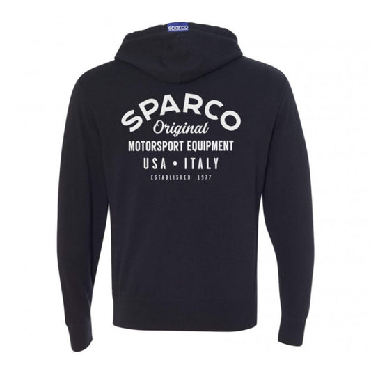 Sparco Sweatshirt ZIP Garage BLK - Medium - awdtuningtx