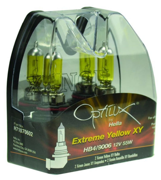 Hella Optilux HB4 9006 12V/55W XY Xenon Yellow Bulb - awdtuningtx