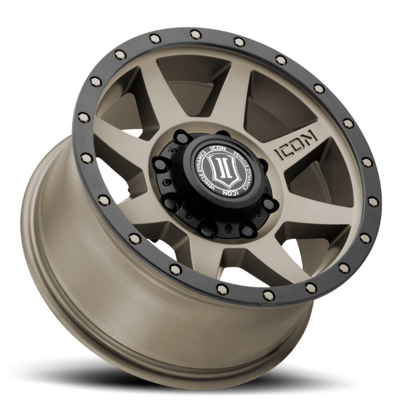 ICON Rebound 17x8.5 8x170 6mm Offset 5in BS 125mm Bore Titanium Wheel - awdtuningtx