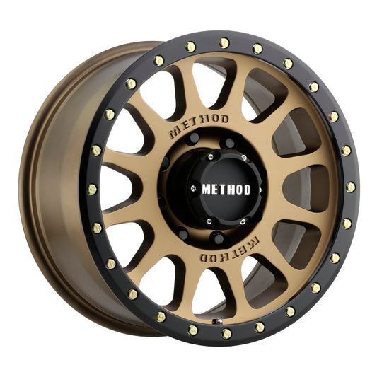 Method MR305 NV 18x9 +18mm Offset 8x170 130.81mm CB Method Bronze/Black Street Loc Wheel - awdtuningtx