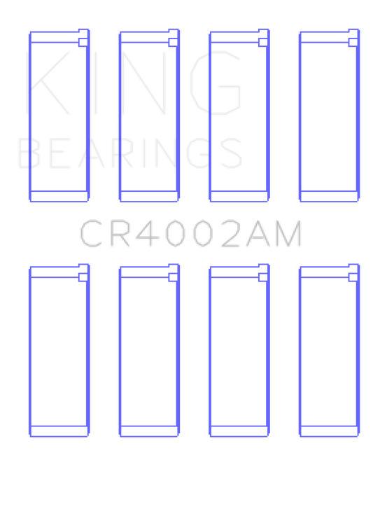 King Ford/Kia/Mazda DOHC 16 Valve/SOHC 16 Valve/SOHC 8 Valve (Size +0.25) Rod Bearing Set - awdtuningtx