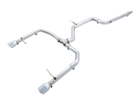 AWE Tuning 18-21 Volkswagen Jetta GLI Mk7 Track Edition Exhaust - Chrome Silver Tips (Fits OEM DP) - awdtuningtx