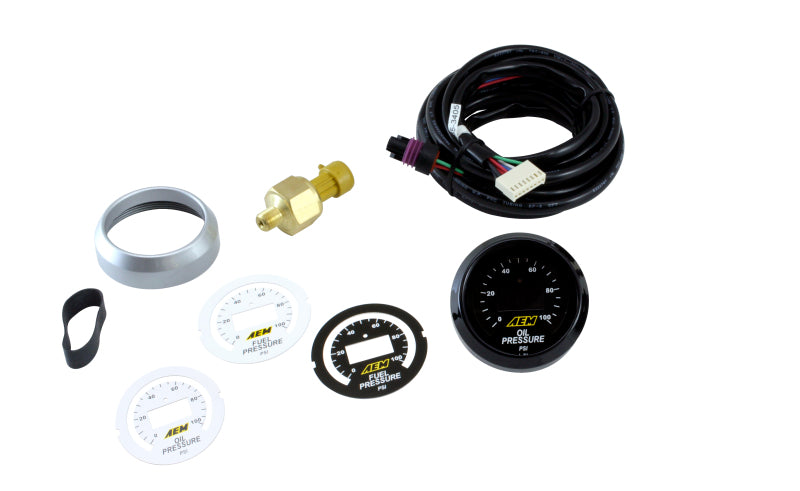 AEM 52mm Pressure (Oil or Fuel) Digital Gauge - awdtuningtx