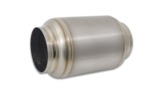 Vibrant Titanium Muffler w/Natural Tip 3in. Inlet / 3in. Outlet / 4.25in Dia - awdtuningtx