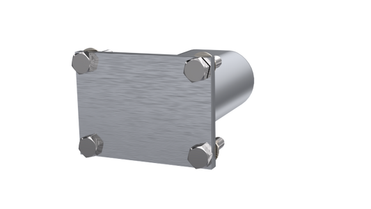 QTP 3in Weld-On QTEC Low Profile Conncetion Oval Tube Kit - awdtuningtx