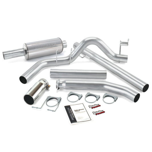 Banks Power 98-02 Dodge 5.9L Ext Cab Monster Exhaust System - SS Single Exhaust w/ Chrome Tip - awdtuningtx