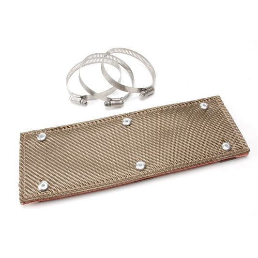 DEI Pipe Shield w/Stainless Steel Clamps - 6in x 12in - Titanium - awdtuningtx