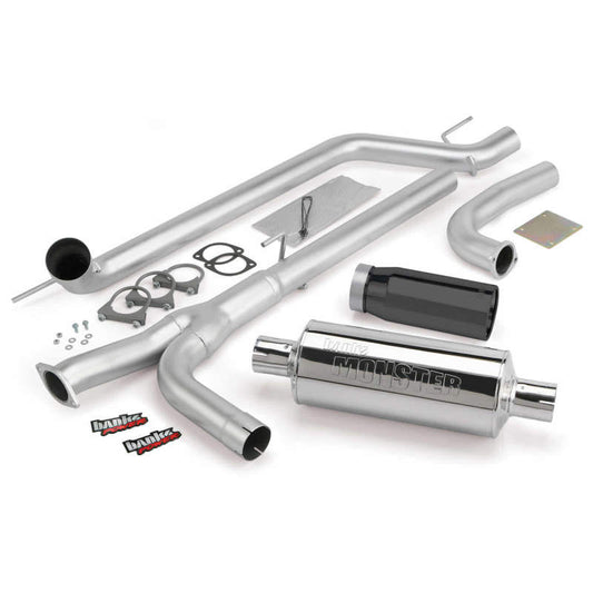 Banks Power 04-14 Nissan 5.6L Titan (All) Monster Exhaust System - SS Single Exhaust w/ Black Tip - awdtuningtx
