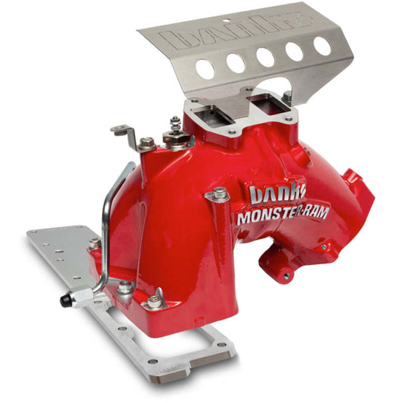 Banks Power 2007.5-2012 Ram 6.7L Monster-Ram Intake System Gen-2 w/Fuel Line - Red w/Heater System - awdtuningtx