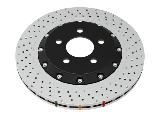 DBA 2020+ Chevrolet Corvette C8 Z51 Rear Crossdrilled 5000 Series Rotor - awdtuningtx