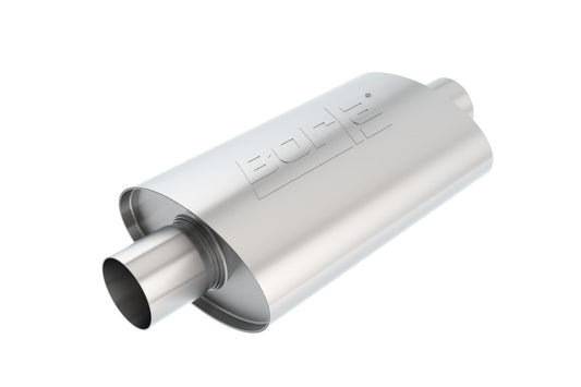 Borla XR-1 Racing Sportsman 2 1/2 inch Outlet / 2 1/2 inch Inlet 12in Case Oval Muffler - awdtuningtx