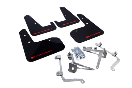 Rally Armor 11-14 Subaru WRX/STI (Sedan Only) Black UR Mud Flap w/ Red Logo - awdtuningtx