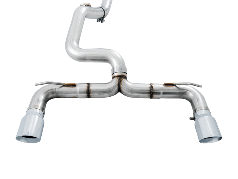 AWE Tuning Ford Focus RS Track Edition Cat-back Exhaust - Chrome Silver Tips - awdtuningtx