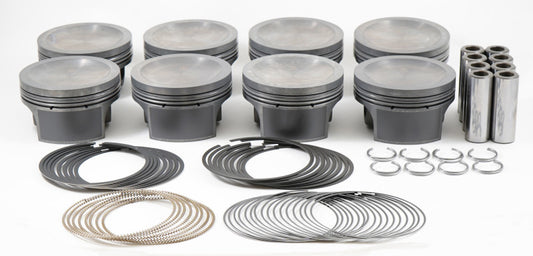 Mahle MS Piston Set SBF 284cid 3.572in Bore 3.543in Stroke 5.930in Rod .866 Pin-16cc 9.5 CR Set of 8 - awdtuningtx
