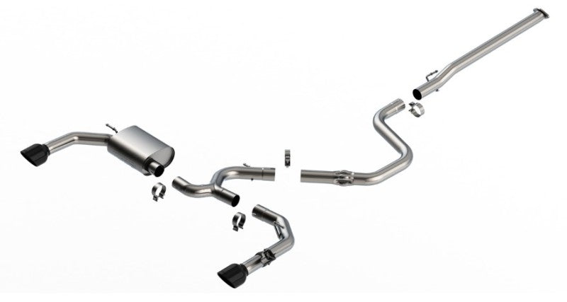 Borla 22-23 Hyundai Elantra N 2.0L 4 CYL. Turbo AT/MT ATAK Catback Exhaust Black Chrome - awdtuningtx