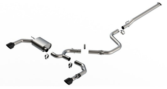 Borla 22-23 Hyundai Elantra N 2.0L 4 CYL. Turbo AT/MT ATAK Catback Exhaust Black Chrome - awdtuningtx