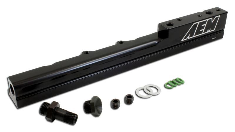 AEM 99-00 Honda Civic Si Black Fuel Rail - awdtuningtx