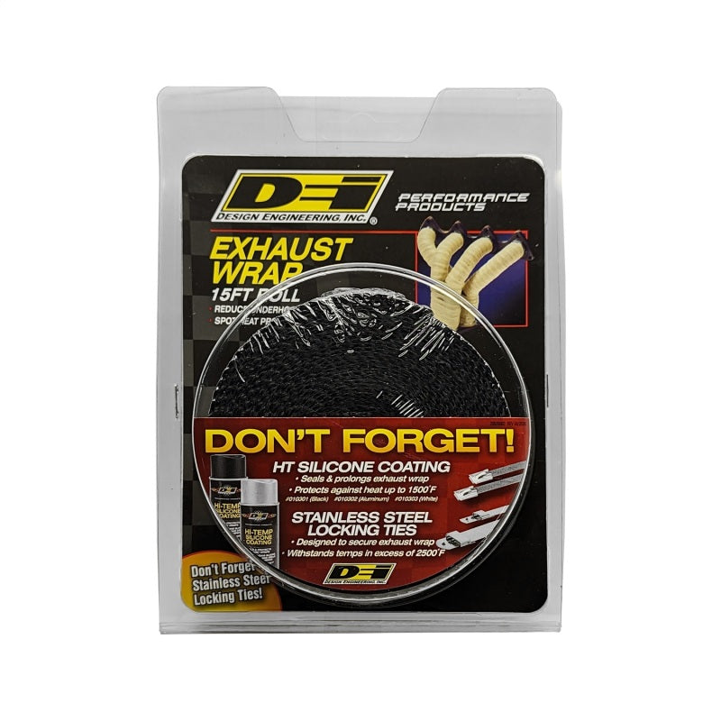DEI Exhaust Wrap 2in x 15ft - Black - awdtuningtx