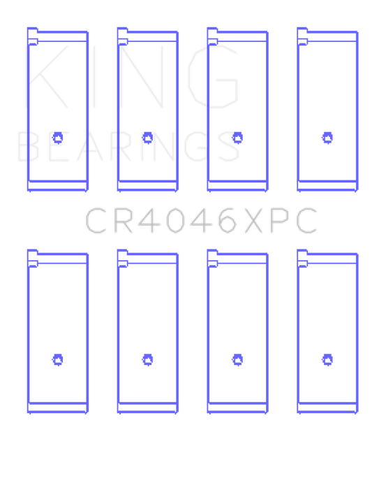 King Honda B20B4 / B20Z2 / D16 Series / ZC 16V (Size STD) pMaxKote Performance Rod Bearing Set - awdtuningtx