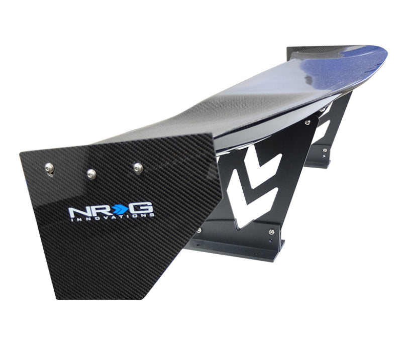 NRG Carbon Fiber Spoiler - Universal (59in.) NRG Logo Large End Plates - awdtuningtx