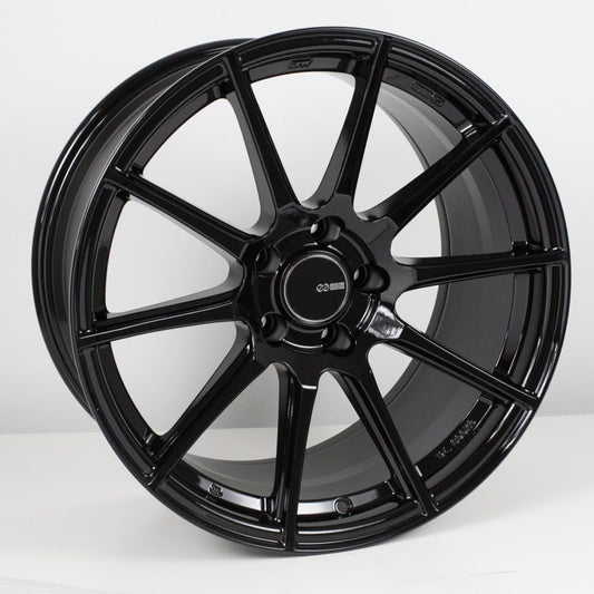 Enkei TS10 18x8 5x114.3 40mm Offset 72.6mm Bore Black Wheel - awdtuningtx